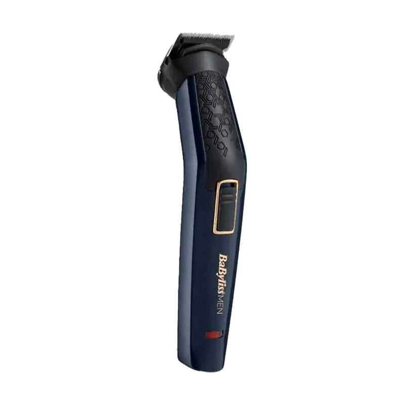 Тример для бороди, вусів, голови і носа BaByliss MEN 9 насадок, темно-синій (MT728E)